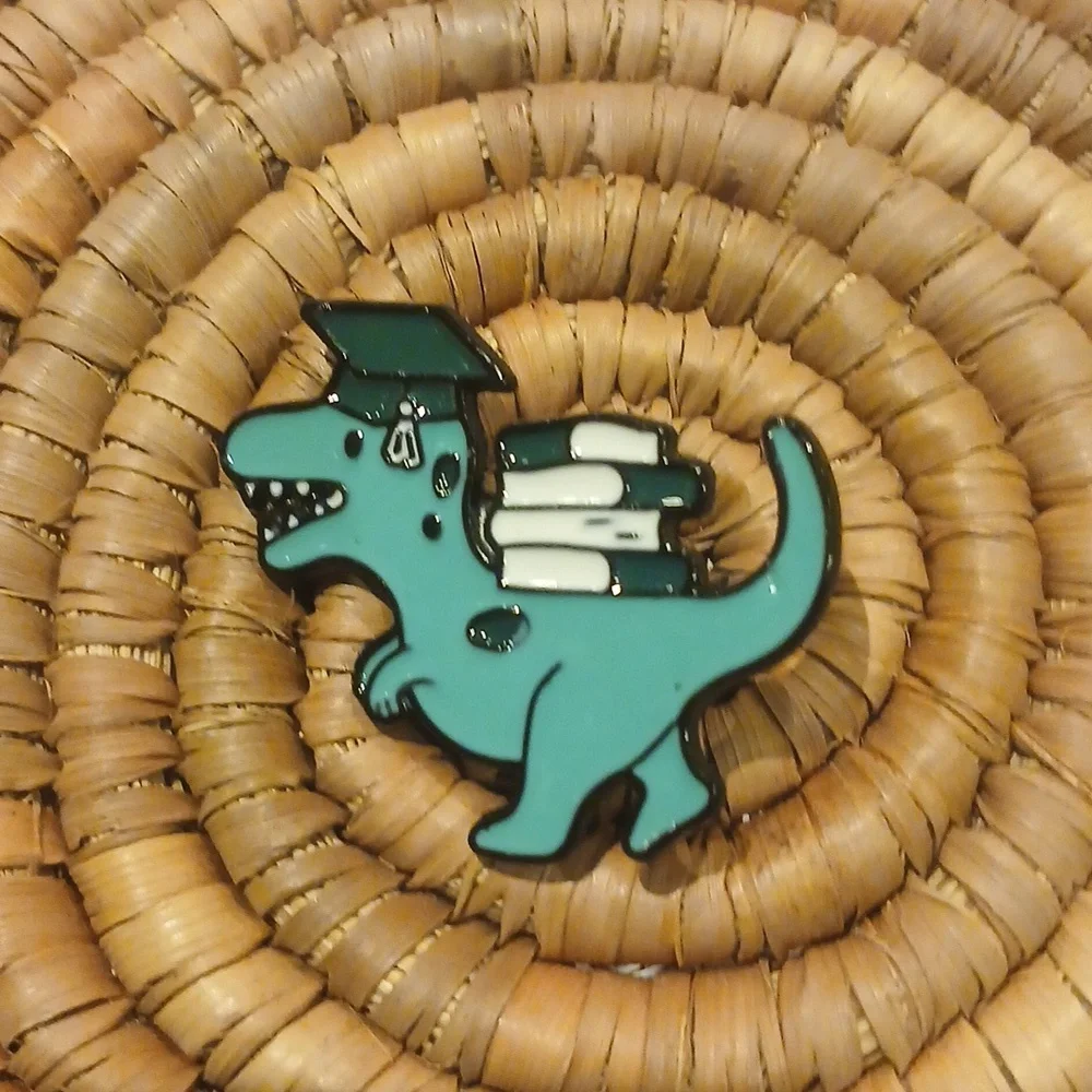 NEW T-Rex Graduate Enamel Pin